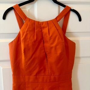 J. Crew Strapless Orange Dress